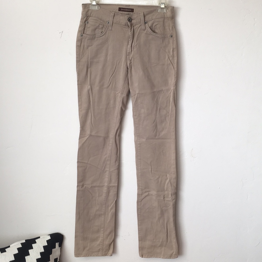 James Jeans Khaki/tan Cotton/Lycra pants